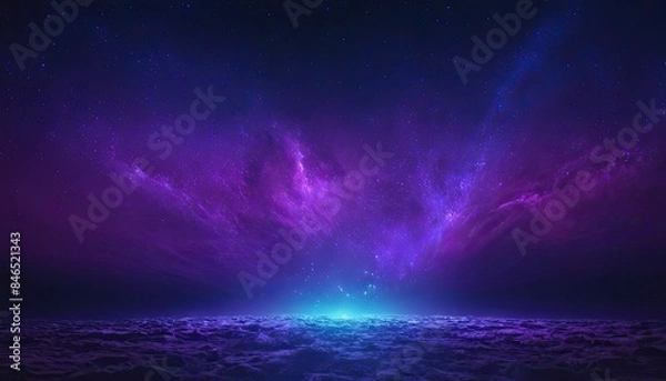 Obraz Creative glowing purple space background