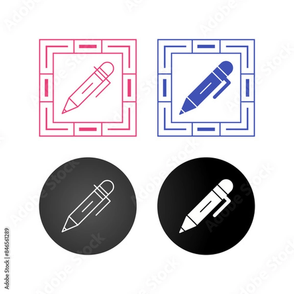 Fototapeta Pen Vector Icon