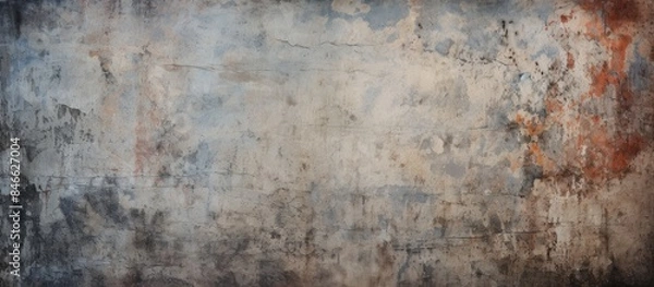 Fototapeta Texture of a grunge wall background with copy space image.