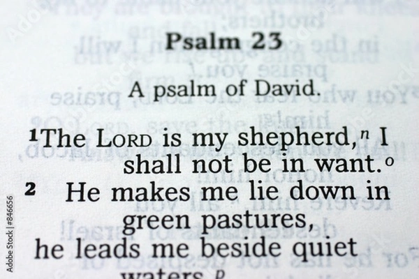 Obraz psalm 23