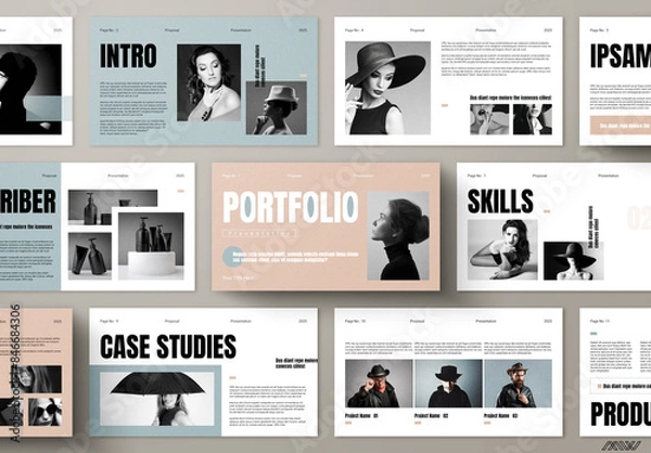 Obraz Design Portfolio Presentation Template