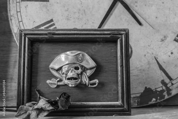 Fototapeta frames on a black and white background.