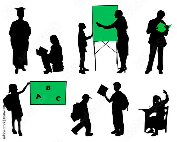 Obraz Sylwetki uczniów