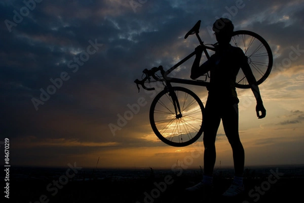Fototapeta A cycling day (colors)