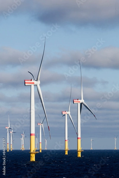 Obraz Green off shore wind