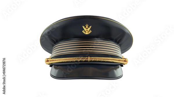 Fototapeta General's cap on a transparent background