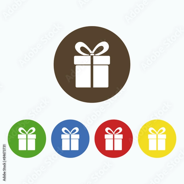 Fototapeta Simple icons Gift box.