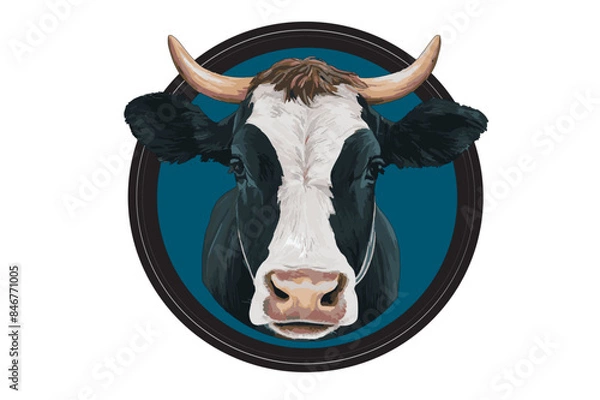 Obraz Cow Head vector