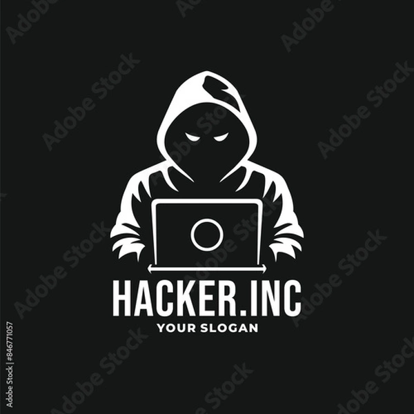 Obraz Hacker logo vector. EPS 10 editable vector