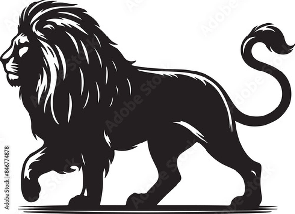 Obraz Lion Silhouette Vector Art