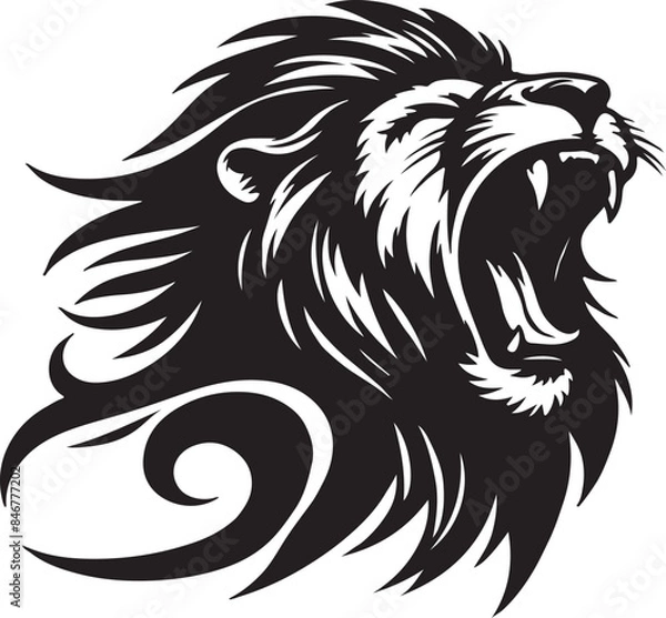 Obraz Lion Silhouette Vector Art