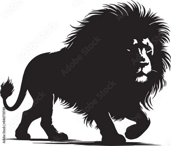 Obraz Lion Silhouette Vector Art