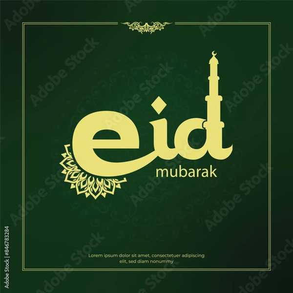 Obraz Eid Mubarak Social Media post Design