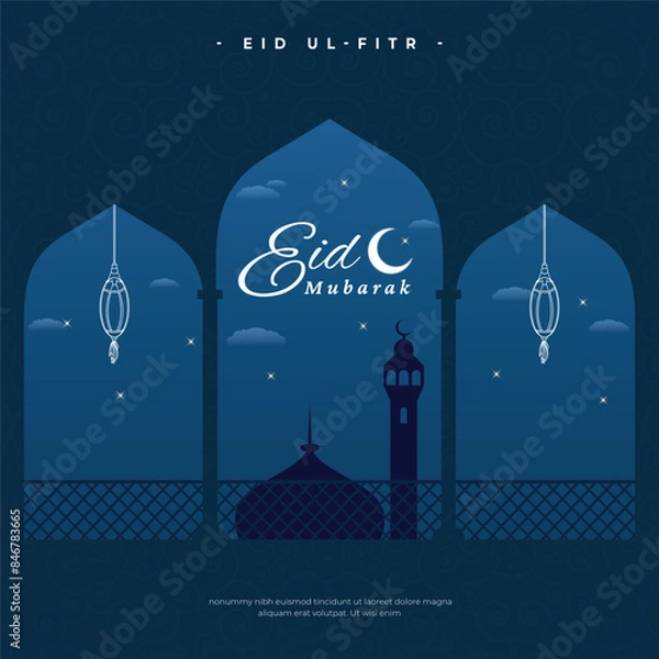 Obraz Eid Mubarak Social Media post Design