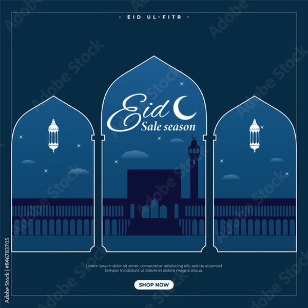 Obraz Eid Mubarak Social Media post Design