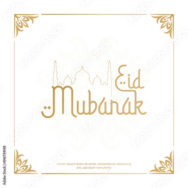 Obraz Eid Mubarak Social Media post Design