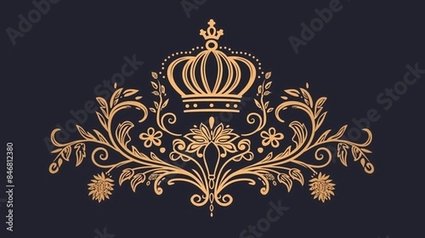 Obraz Royal Outline Design Element