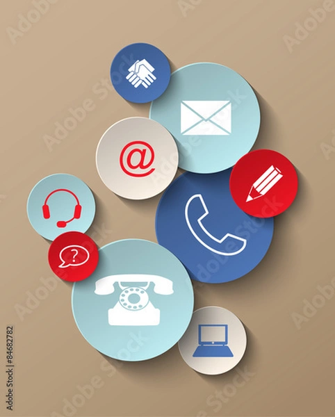 Obraz contact icons