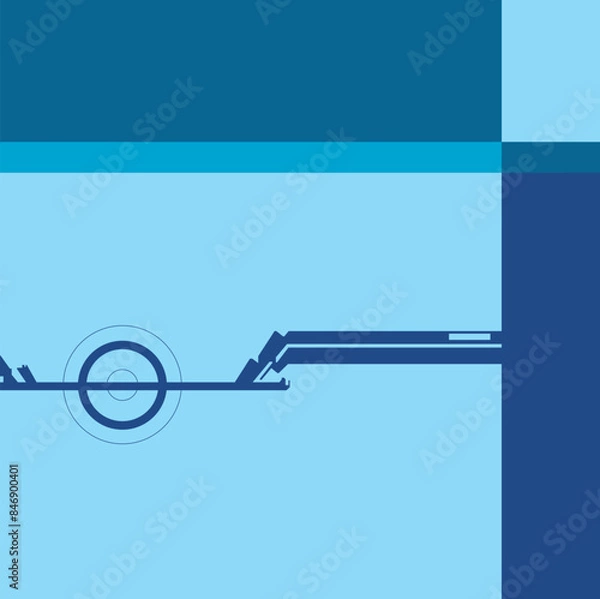 Obraz hightech simple background technology digital background
