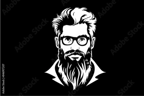 Fototapeta bearded man.ai