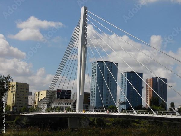 Fototapeta Nantes - Le pont Eric Tabarly 