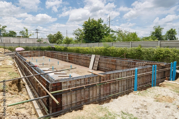 Obraz Metal mold for cement construction