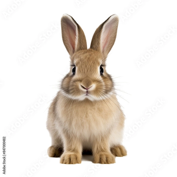 Obraz brown rabbit isolated on white