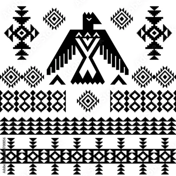 Fototapeta Wektor plemiennych rodzimych etnicznych