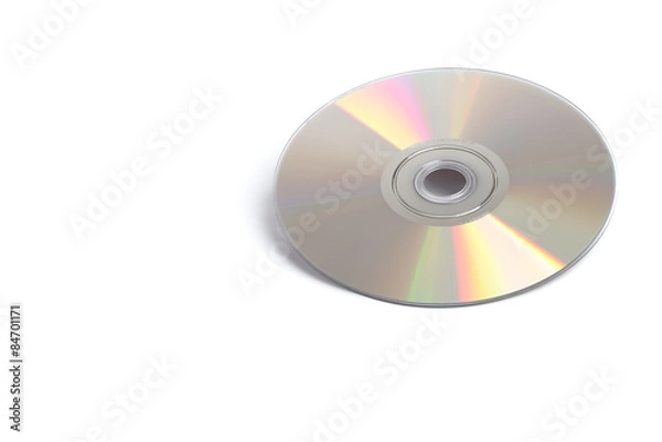 Obraz Błyszczące DVD na białym tle