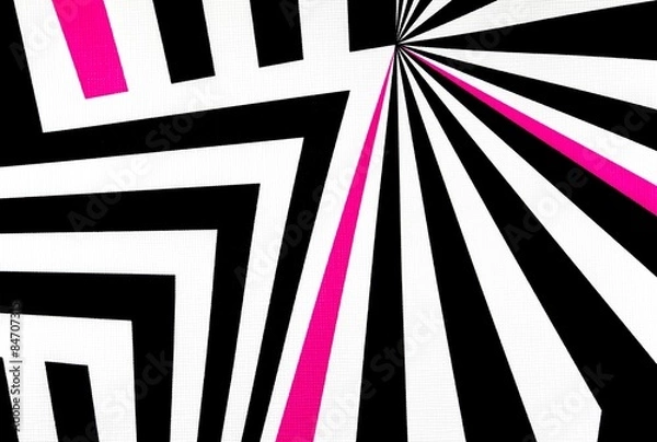 Fototapeta black and white abstract regular geometric fabric texture background