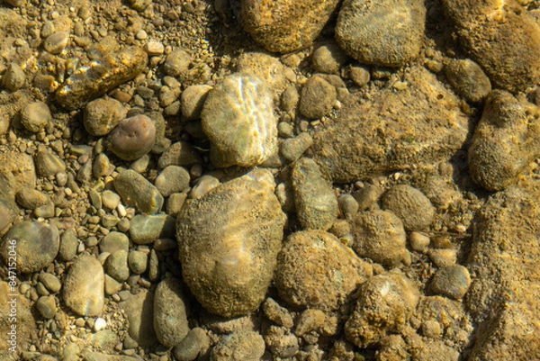 Fototapeta Piedras bajo el agua 