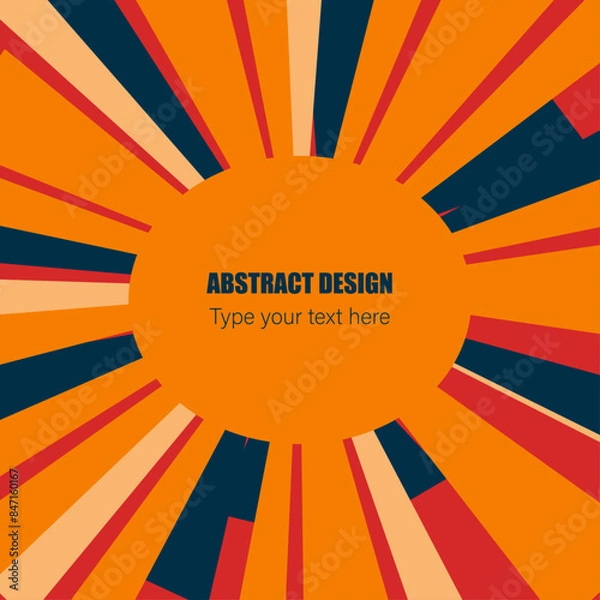 Obraz Vintage carnival background. Colored old background. Template for your design.