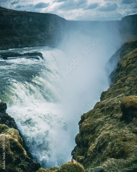 Obraz Wasserfall / Gullfoss