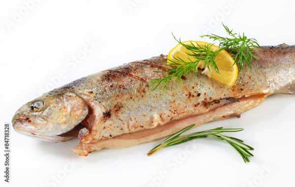 Fototapeta Grilled trout