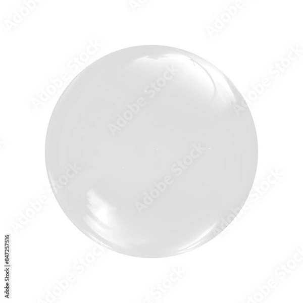 Fototapeta Soap bubble on transparent background	