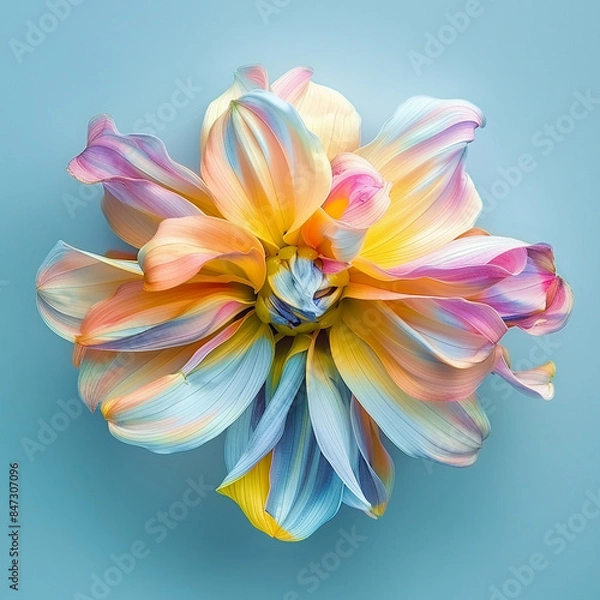 Obraz Colourful flowing flower