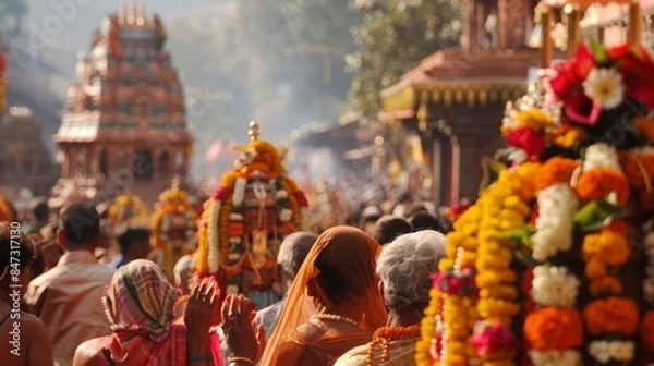 Obraz Offering Prayers at Rath Yatra