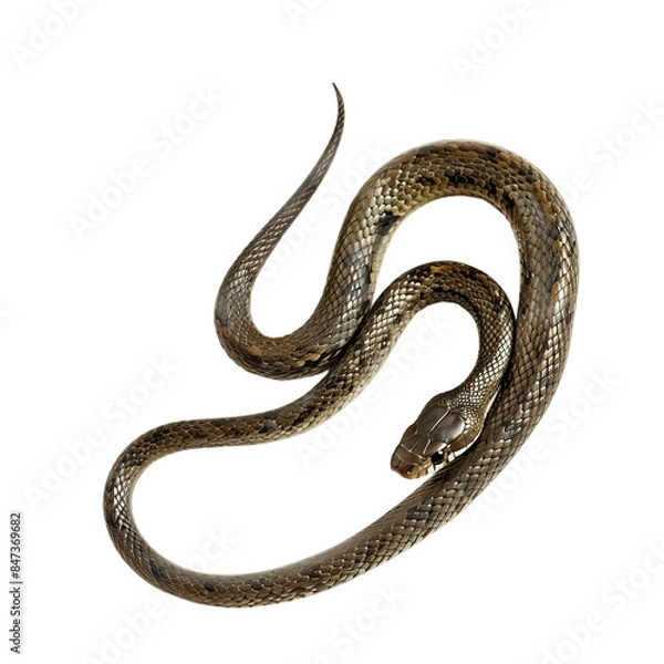 Fototapeta snake isolated on white, PNG