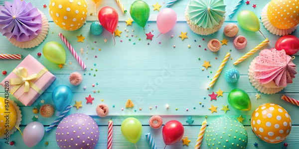 Obraz birtday invitation background