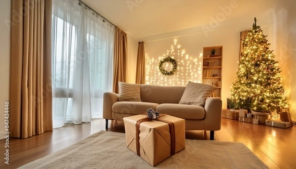 Fototapeta クリスマスのインテリア