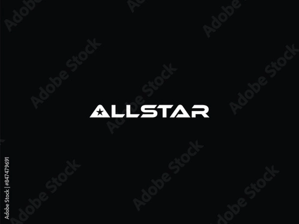 Fototapeta Word combine For Allstar Logo.