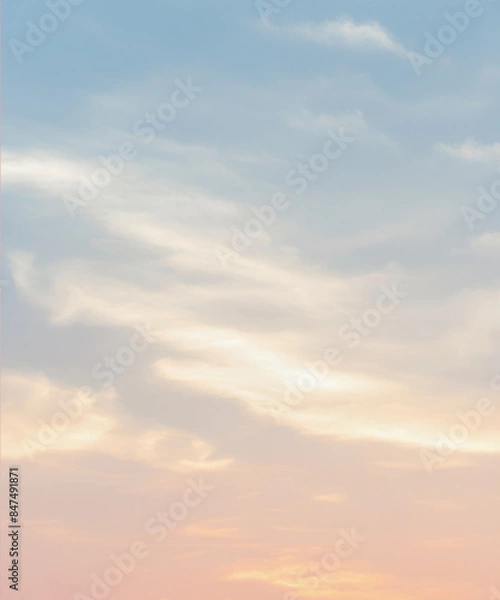 Obraz pink sky and clouds background