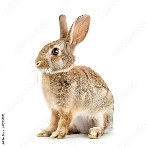 Obraz rabbit isolated on white background