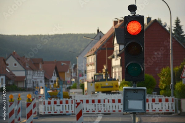 Obraz Baustellenampel