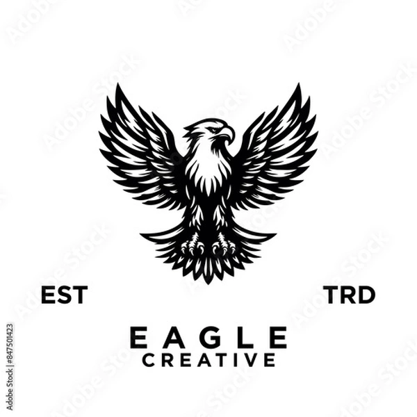 Obraz eagle logo design icon illustration
