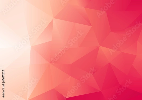Obraz Abstract Low Poly Red Background 