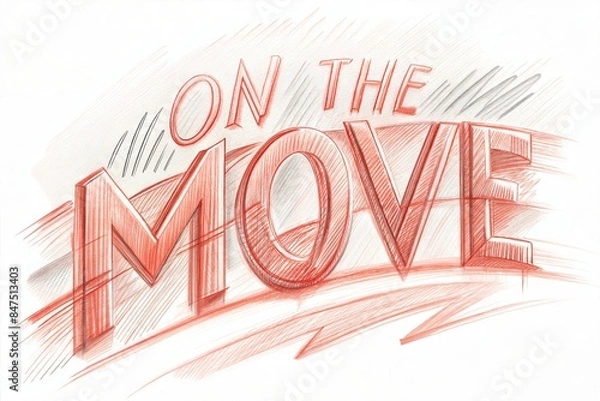 Fototapeta on the move. red watercolor splash background