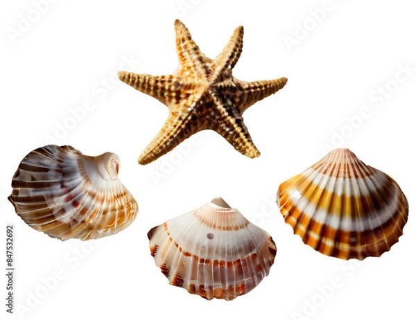 Fototapeta set of seashells