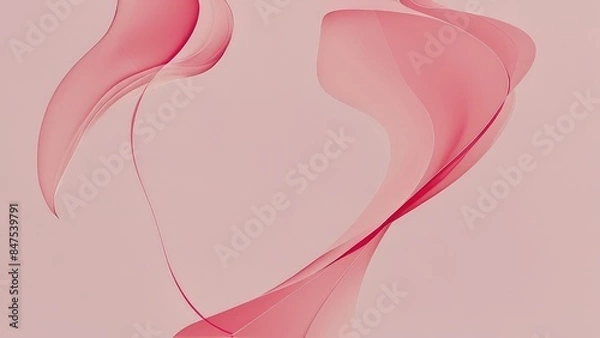 Fototapeta Abstract Pink Background with Flowing Lines.