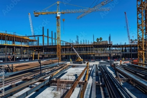 Fototapeta Construction Site Progress